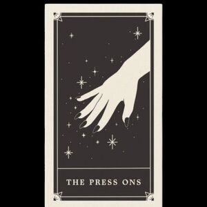 24 Piece Glittery Purple Heartbeat Press on Nails. New.